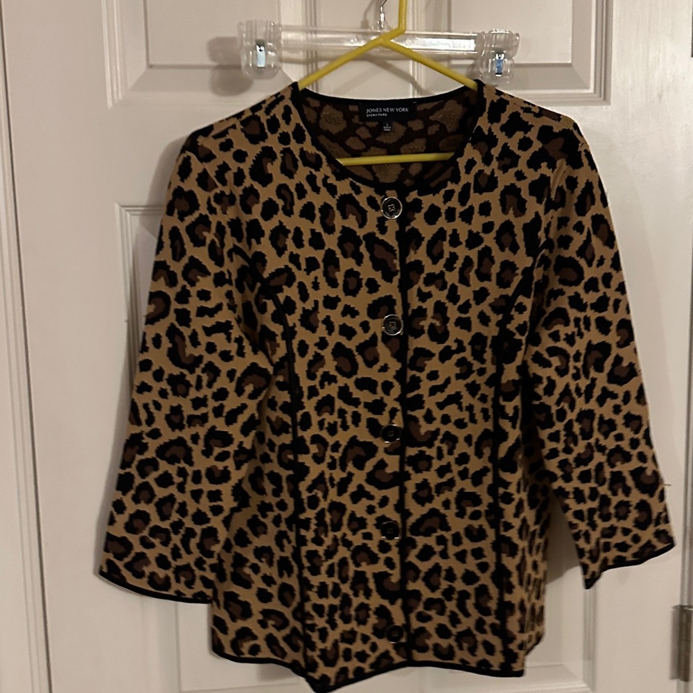 Jones New York Animal Print Jacket